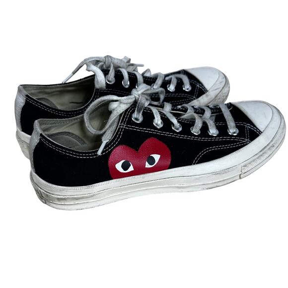 Comme des Garcons Play x Converse Women's Chuck Taylor All Star Size 7 Used - Picture 2 of 8